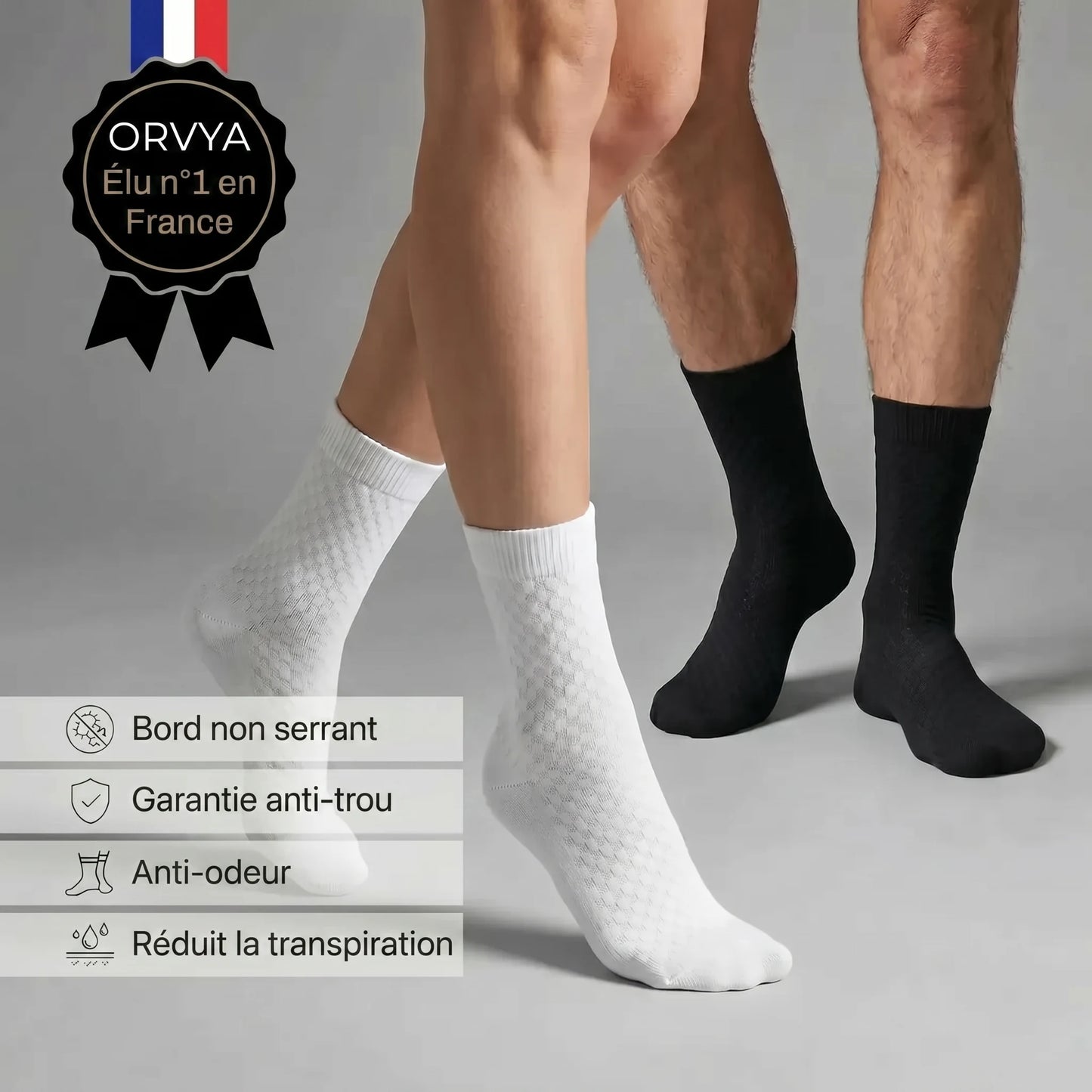 Chaussettes bambou ORVYA – élu n°1 en France, bénéfices